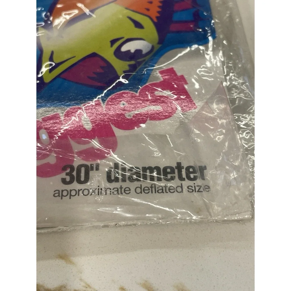 Lot of 2 Aqua Leisure Inflatable Swim Ring Float‎ Pool Water New Y2K 1990s Fish